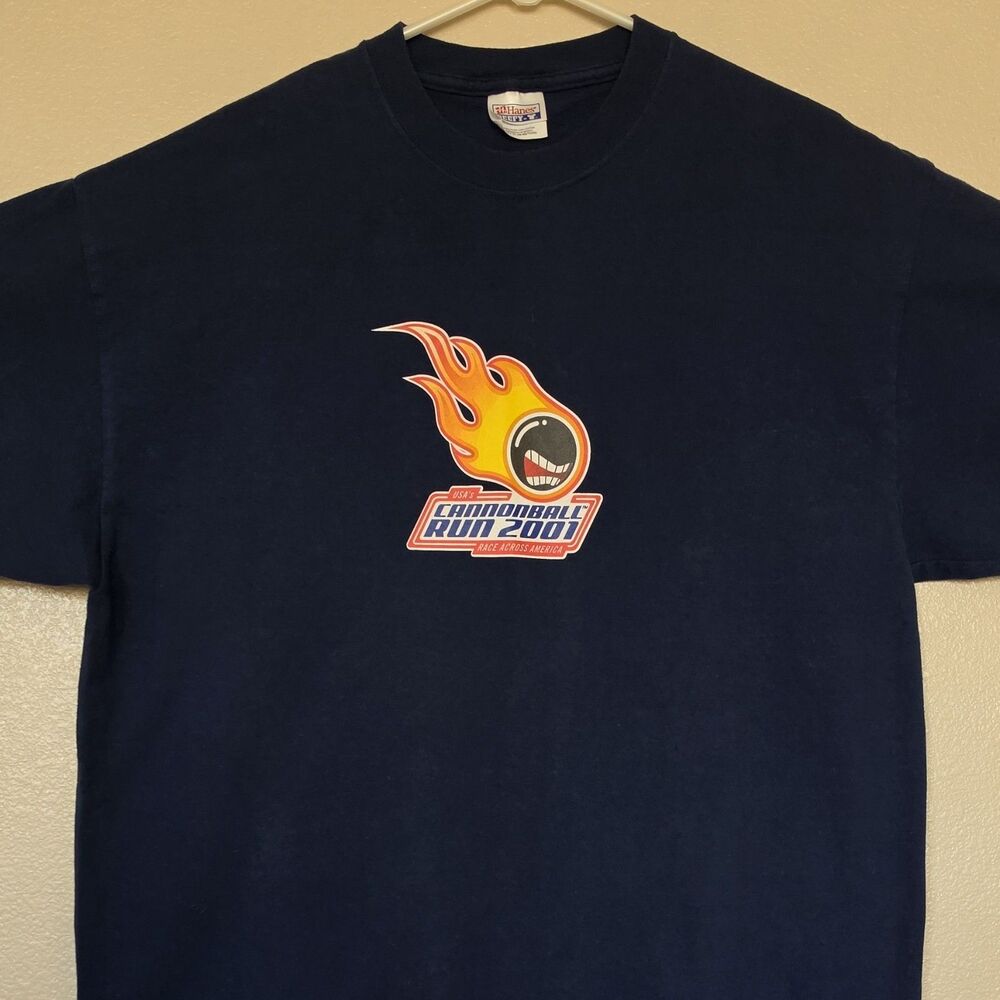 Vintage USA's Cannonball Run 2001 XL T-Shirt Race Across America Reality TV Show